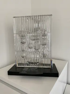 Victor Vasarely - Victor vasarely voor Rosenthal erebus geslepen kristallen sculptuur . kopen? Bied vanaf 2750!