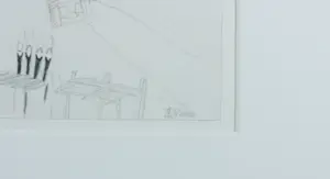 Sandra Kruisbrink - Potlood/ krijt op papier, Zonder titel - Ingelijst kopen? Bied vanaf 80!