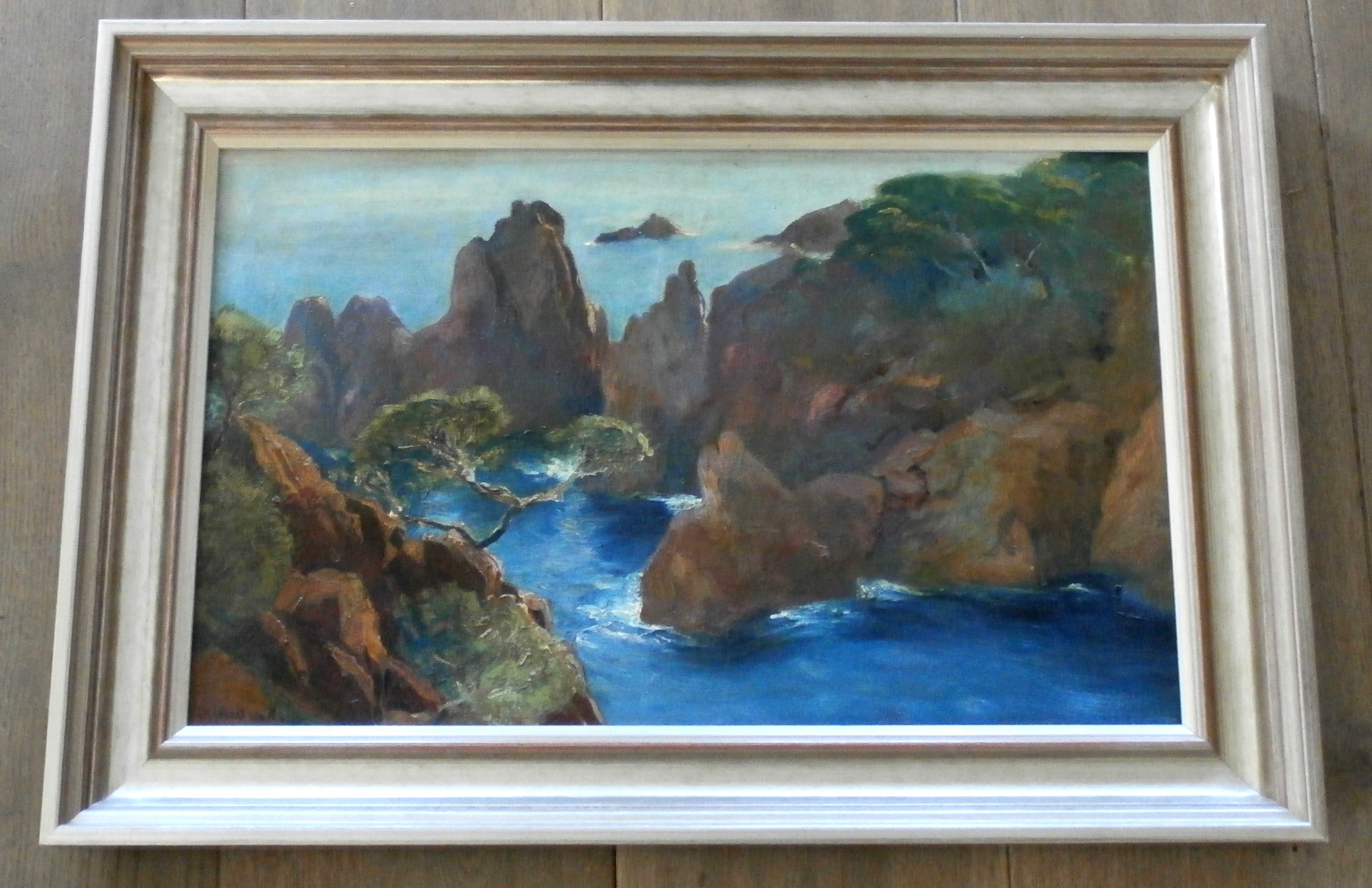 Johannes Graadt van Roggen - olieverf op doek: Rocher du Dramont kopen? Bied vanaf 450!