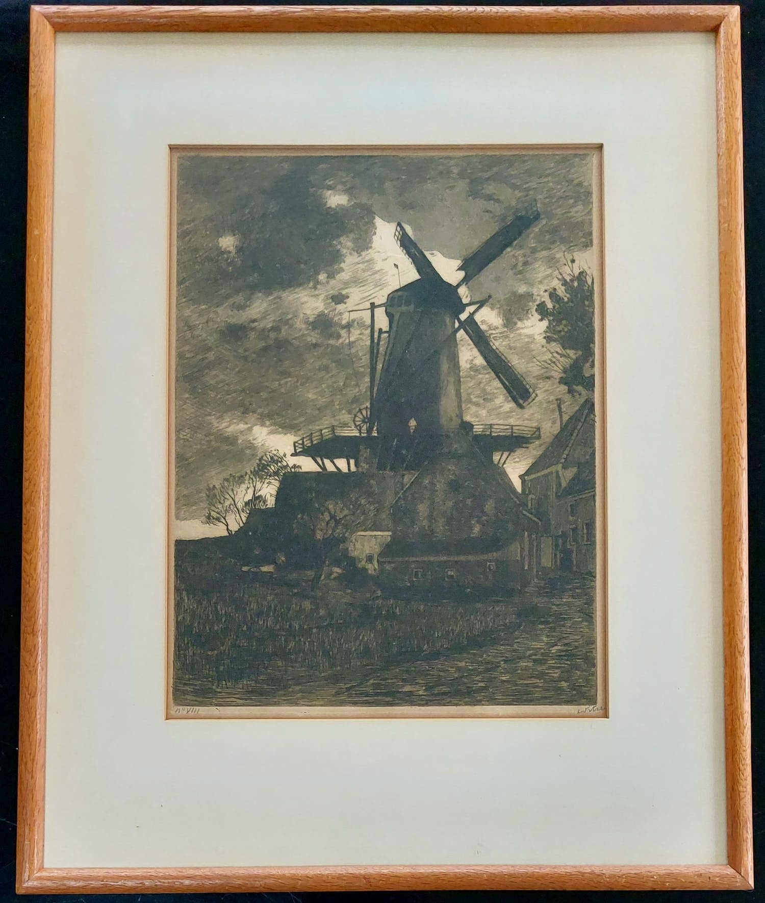Willem Witsen - Ets en aquatint Korenmolen Wijk bij Duurstede verkocht voor € 180!