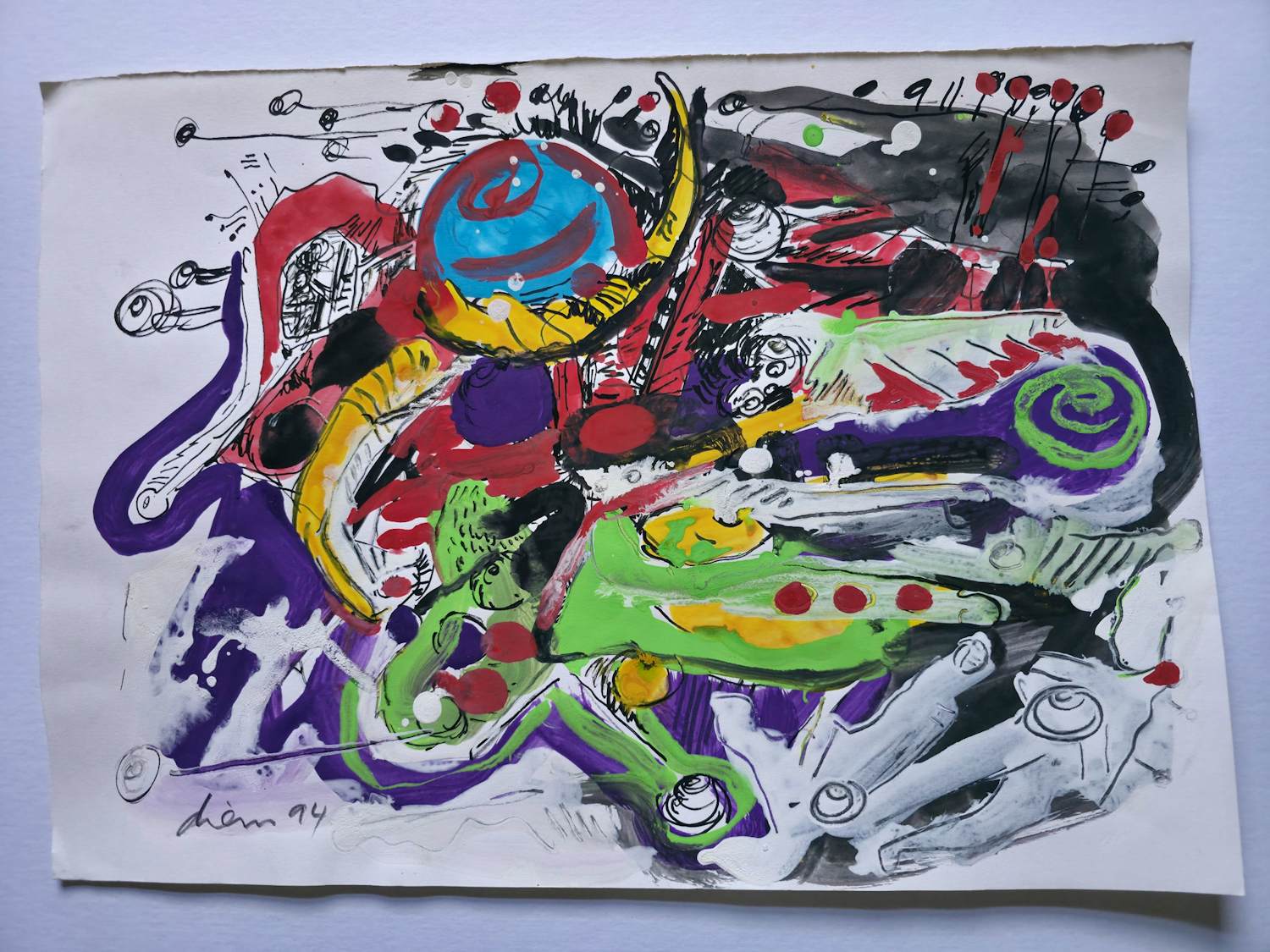 Peter Diem - gemengde techniek - 1994 kopen? Bied vanaf 100!