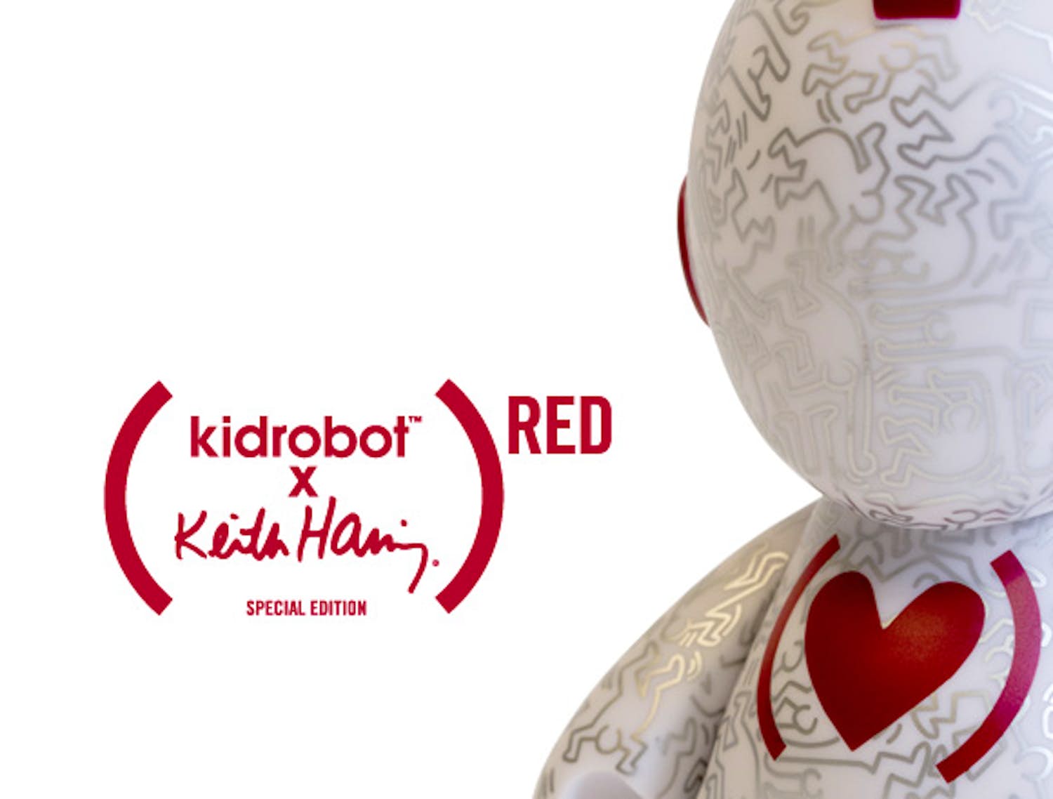 Keith Haring - Kidrobot 7in (Red) Special Edition kopen? Bied vanaf 90!
