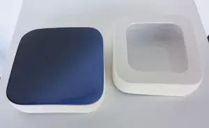 Olav Slingerland - Chinabox (set van 3) blauw geglazuurd aardewerk kopen? Bied vanaf 200!