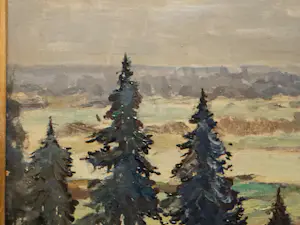 Ben van Londen - Gezicht op de Nederrijn vanaf de Grebbeberg bij Rhenen kopen? Bied vanaf 350!