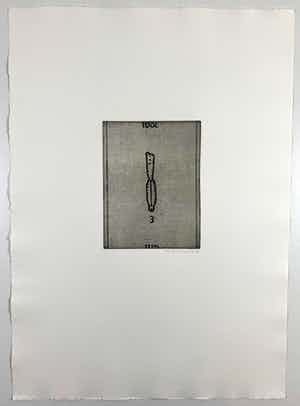 Reinier Lucassen - grote ets - 'Idol 3' - 1988 (Kleine oplage) verkocht voor € 140!