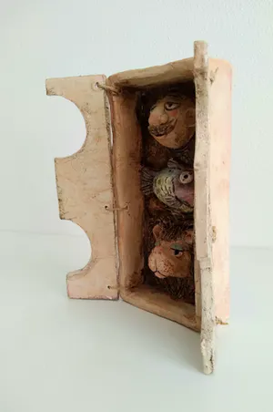 Niet of onleesbaar gesigneerd - Keramische sculptuur, vrolijk, gesigneerd kopen? Bied vanaf 1!