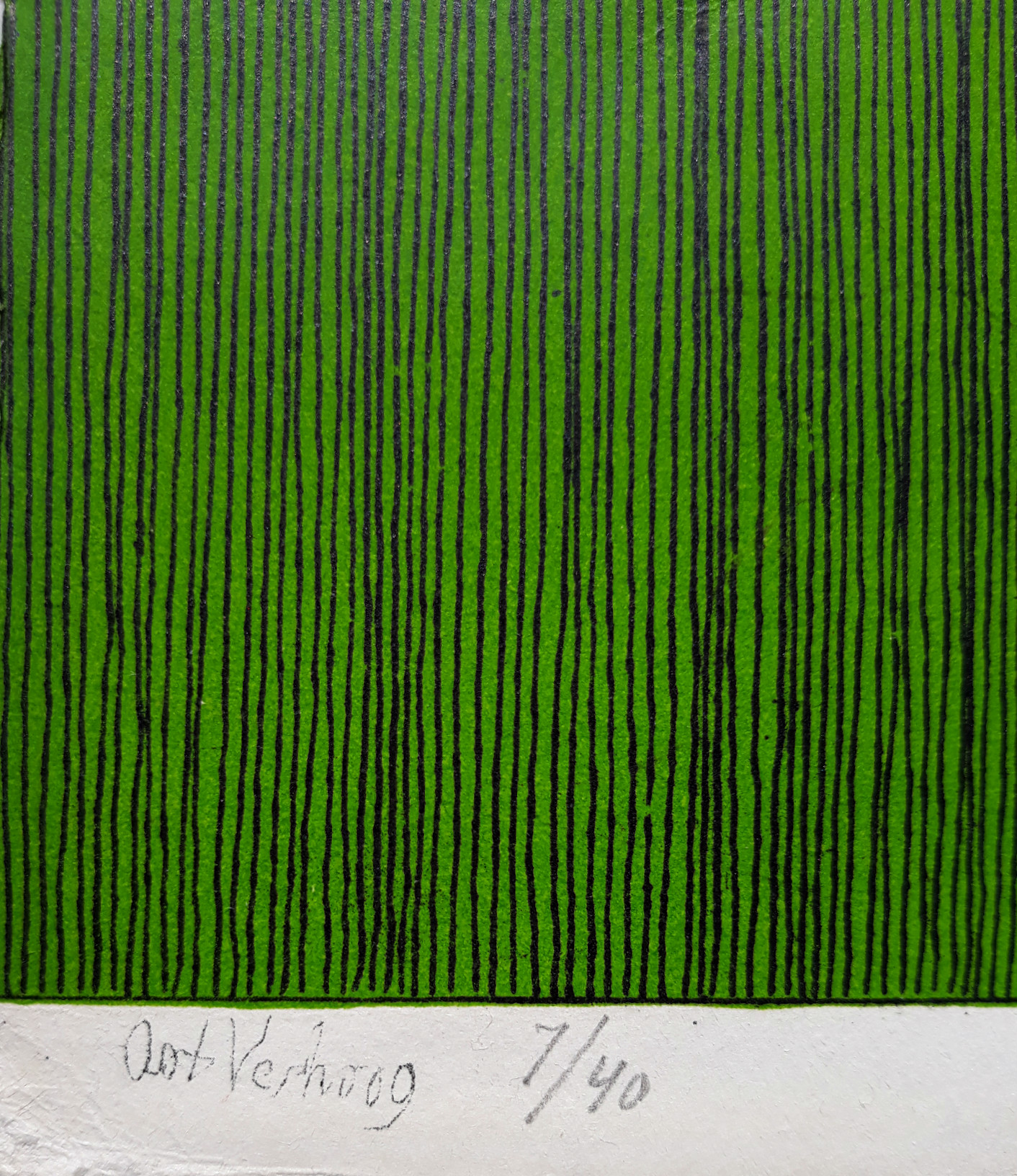 Aat Verhoog - Man te paard en figuren bij bankje, litho kopen? Bied vanaf 30!