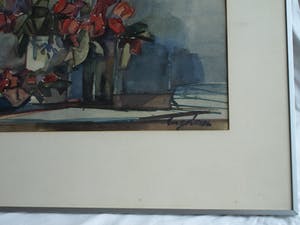 Jan Engelman - Aquarel , Bloemstilleven – gesigneerd & ingelijst – ca 1980 kopen? Bied vanaf 100!