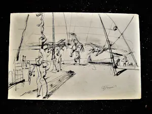 AcheterRudi Bierman - Grote, in 1957 gemaakte houtskool op papier "Circus acrobaten" gesigneerd? Enchérissez de 38!