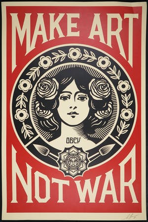 Shepard Fairey - OBEY - Make Art Not War kopen? Bied vanaf 1!
