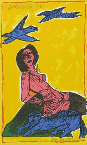 Corneille - Uitgave Femmes et Oiseaux door Artur Lundkvist met gesigneerde zeefdruk kopen? Bied vanaf 1!