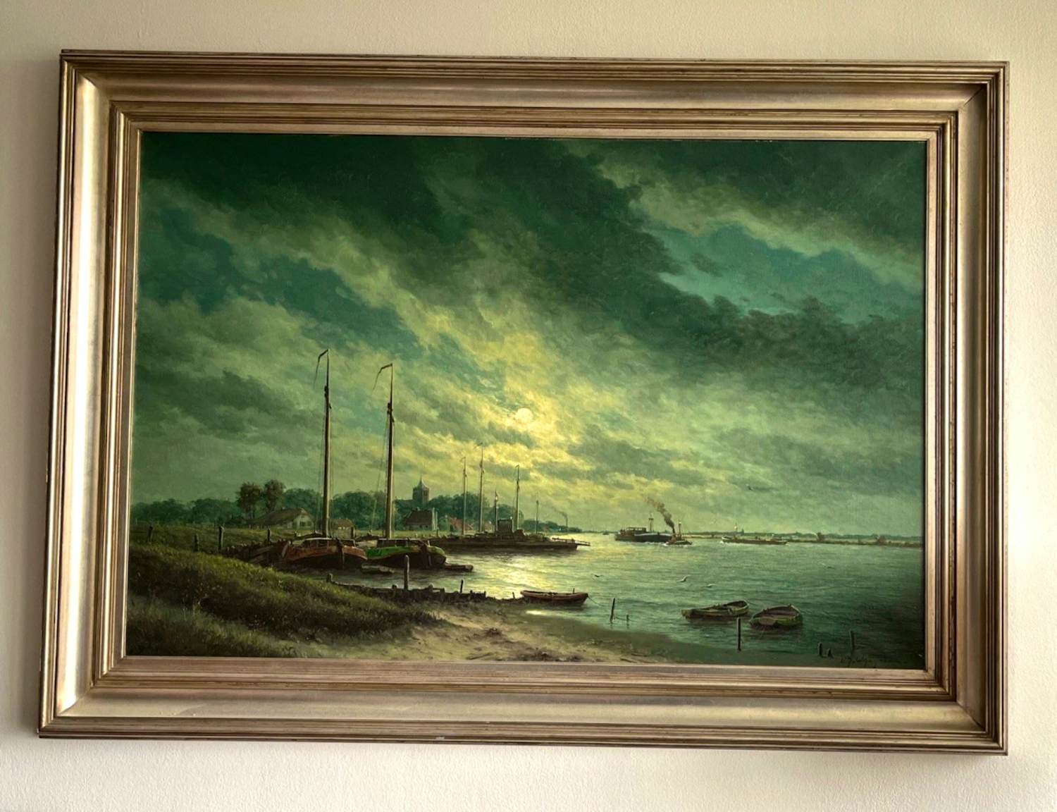 Herman Wijngaard - Riviergezicht verkocht voor € 120!