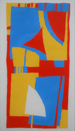 Cecile van Spronsen - Yellow, red and blue IX - zeefdruk opl. 8/20 kaufen? Bieten Sie von 50!