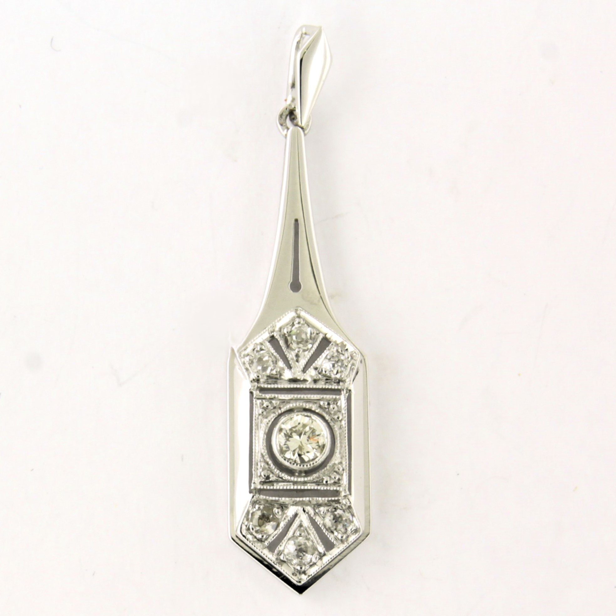 Buy ART DECO 14k wit gouden oud Europees slijpvorm geslepen diamanten tot. 0.25ct? Bid from 360!