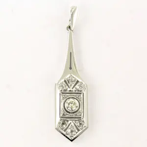 ART DECO 14k wit gouden oud Europees slijpvorm geslepen diamanten tot. 0.25ct kopen? Bied vanaf 360!