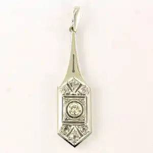 ART DECO 14k wit gouden oud Europees slijpvorm geslepen diamanten tot. 0.25ct kopen? Bied vanaf 360!