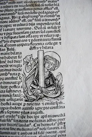 Michael Wolgemut - 15e eeuwse incunabel met 13 houtsnedes - pagina uit de Kroniek van Neurenberg kopen? Bied vanaf 75!