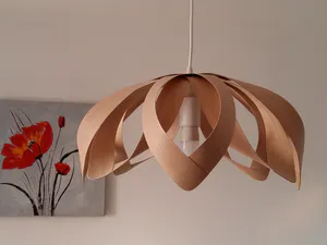 Niet of onleesbaar gesigneerd - Design houten hanglamp kopen? Bied vanaf 1!