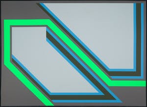 Jan van Goethem - Zeefdruk, Geometrische compositie kopen? Bied vanaf 20!