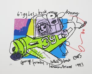 Herman Brood - Zeefdruk, Biggles kopen? Bied vanaf 80!