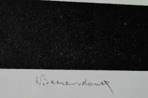 Theo Beerendonk - Monochrome jaren 60 reliëfdruk -geometrische compositie- UNICA exemplaar kopen? Bied vanaf 68!