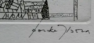 Bouke Ylstra - 3 etsen en een boek "Etsen 1953 - 1993" kopen? Bied vanaf 75!