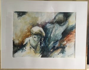 Betty Jansma-Ijzerman - Prachtig schilderij (ingelijst) - Groot! kopen? Bied vanaf 125!