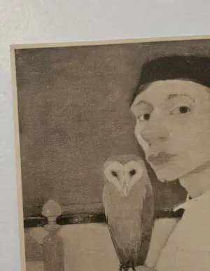Jan Mankes - Zelfportret met Uil kopen? Bied vanaf 40!