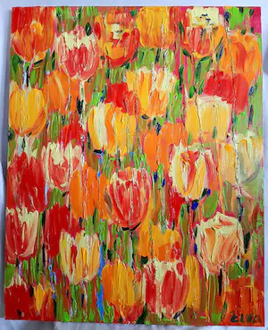 Elva Polyakova - Tulpen in kleur kopen? Bied vanaf 250!