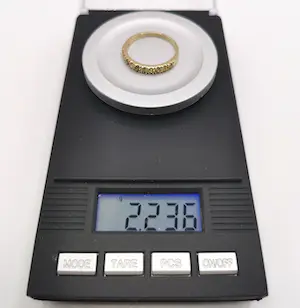 14 Karat gold mit 10 Diamanten 0,46 Karat total kopen? Bied vanaf 275!