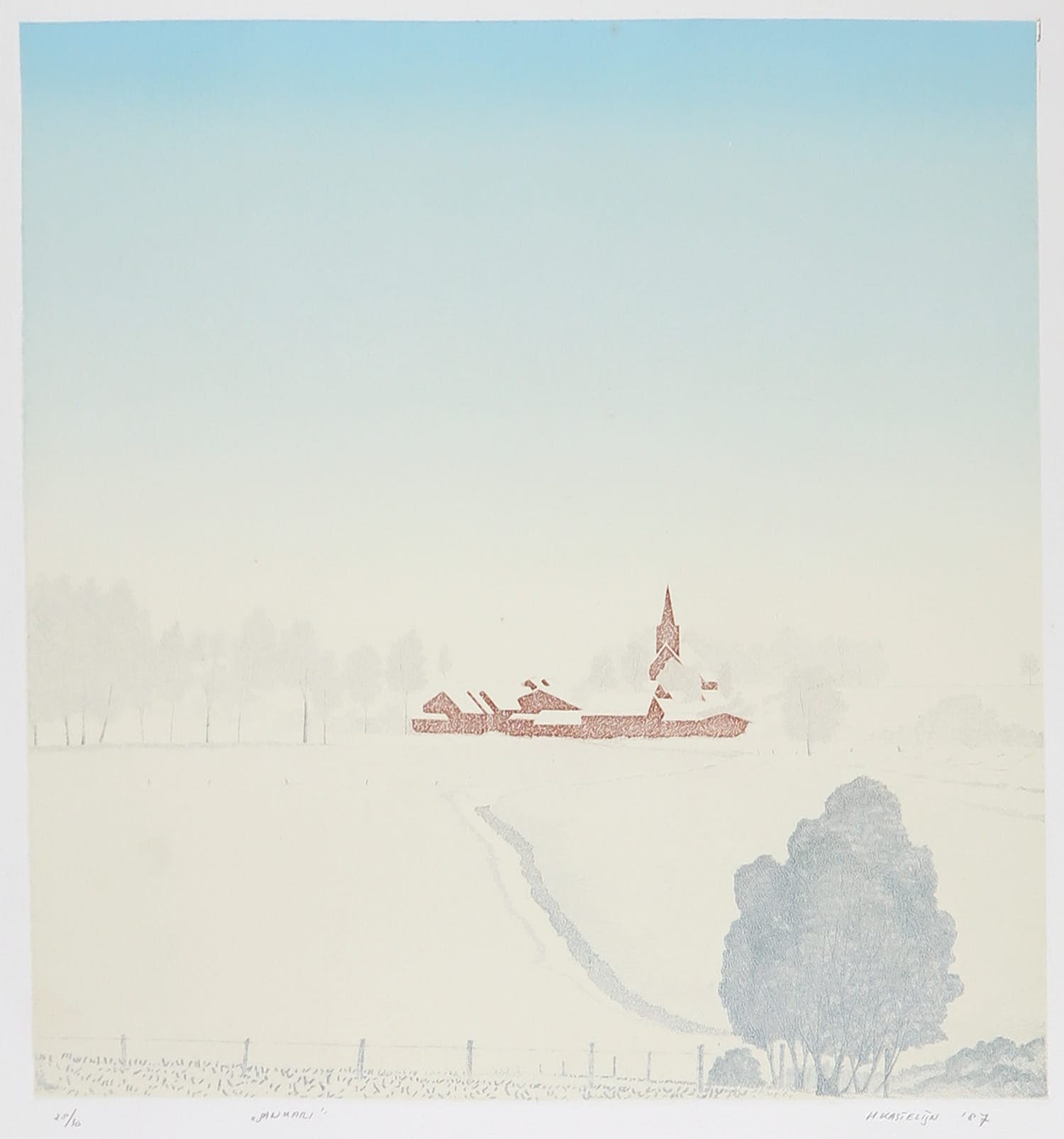 Henk Kastelijn - Kleurenets, Januari kopen? Bied vanaf 20!