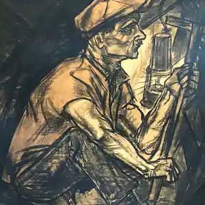 Jan Toorop - De Mijnwerker. verkauft für € 45!