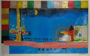 Theo Koster - Zeefdruk, Nightfall - Ingelijst (Zeer groot) kopen? Bied vanaf 40!