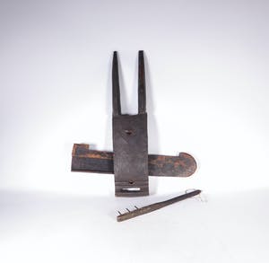 Dogon - Lot van houten slot en beeld kopen? Bied vanaf 1!