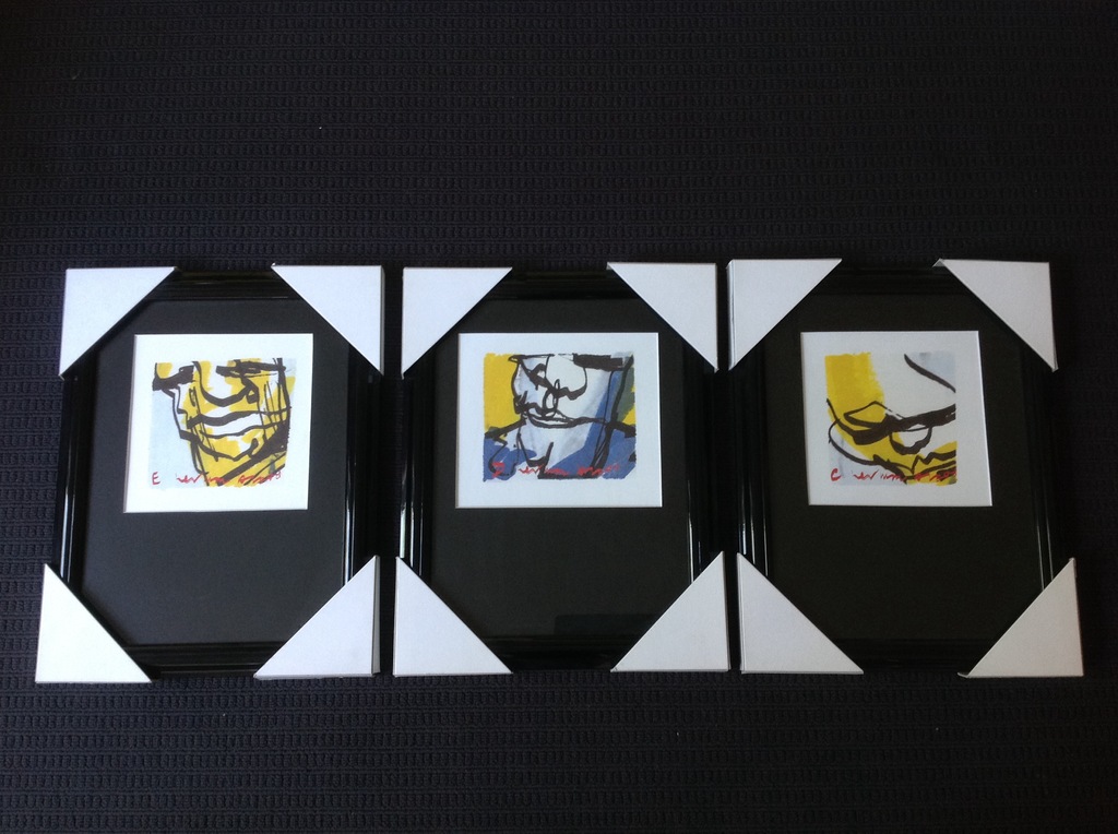 Herman Brood - Uniek mooie serie van 3 gezichten drieluik kopen? Bied vanaf 275!