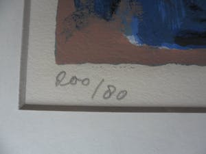 Wil van Leeuwen - Litho, De lente, Ingelijst kopen? Bied vanaf 45!