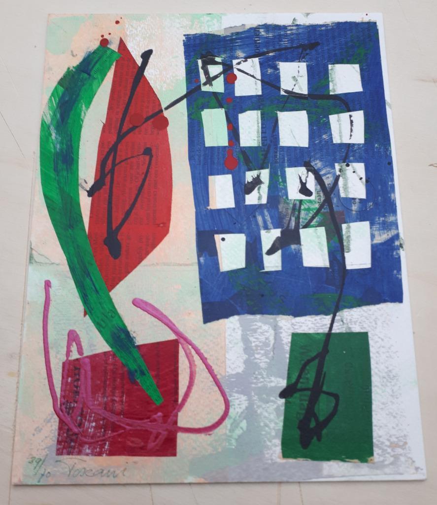 Bep Toscani - Zonder titel, gemengde techniek (abstract) kopen? Bied vanaf 10!