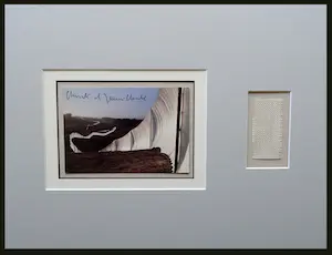 Christo - Collage Project Running Fence 1976 - handgesigneerd inc. stofmonster kaufen? Bieten Sie von 139!