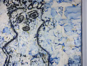 Angelos Tassopoulos - Olieverf op doek, Compositie met drie figuren - Zeer groot kopen? Bied vanaf 600!