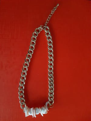 Niet of onleesbaar gesigneerd - Goud kleur Necklace met Akoya Pearl kopen? Bied vanaf 1!