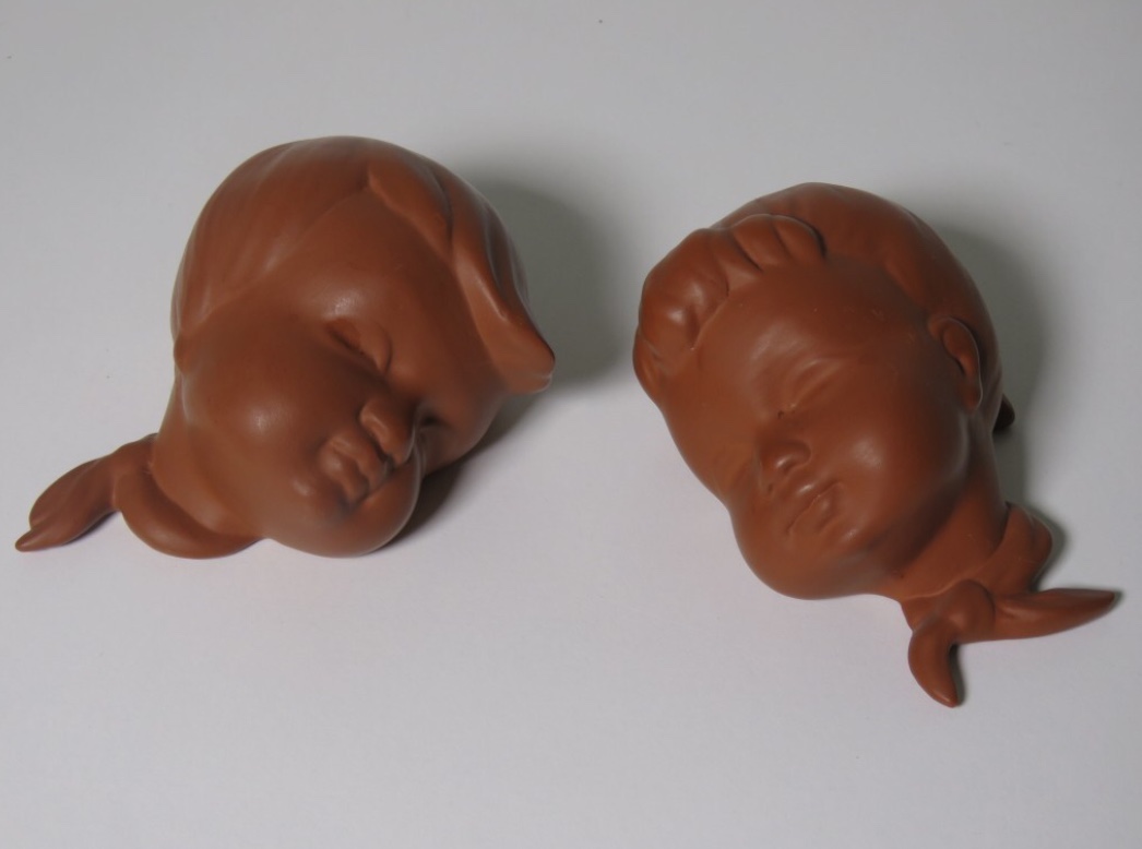 Gmundner Keramik - Keramische kinderkopjes (2) kopen? Bied vanaf 50!