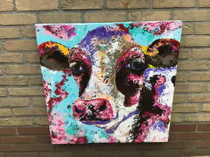 Niet of onleesbaar gesigneerd - Koeienkop. kopen? Bied vanaf 1!