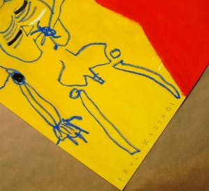 Paul Indrek Kostabi - Cage caught us - Giclee 2014 - handgesigneerd - oplage 30 kopen? Bied vanaf 89!