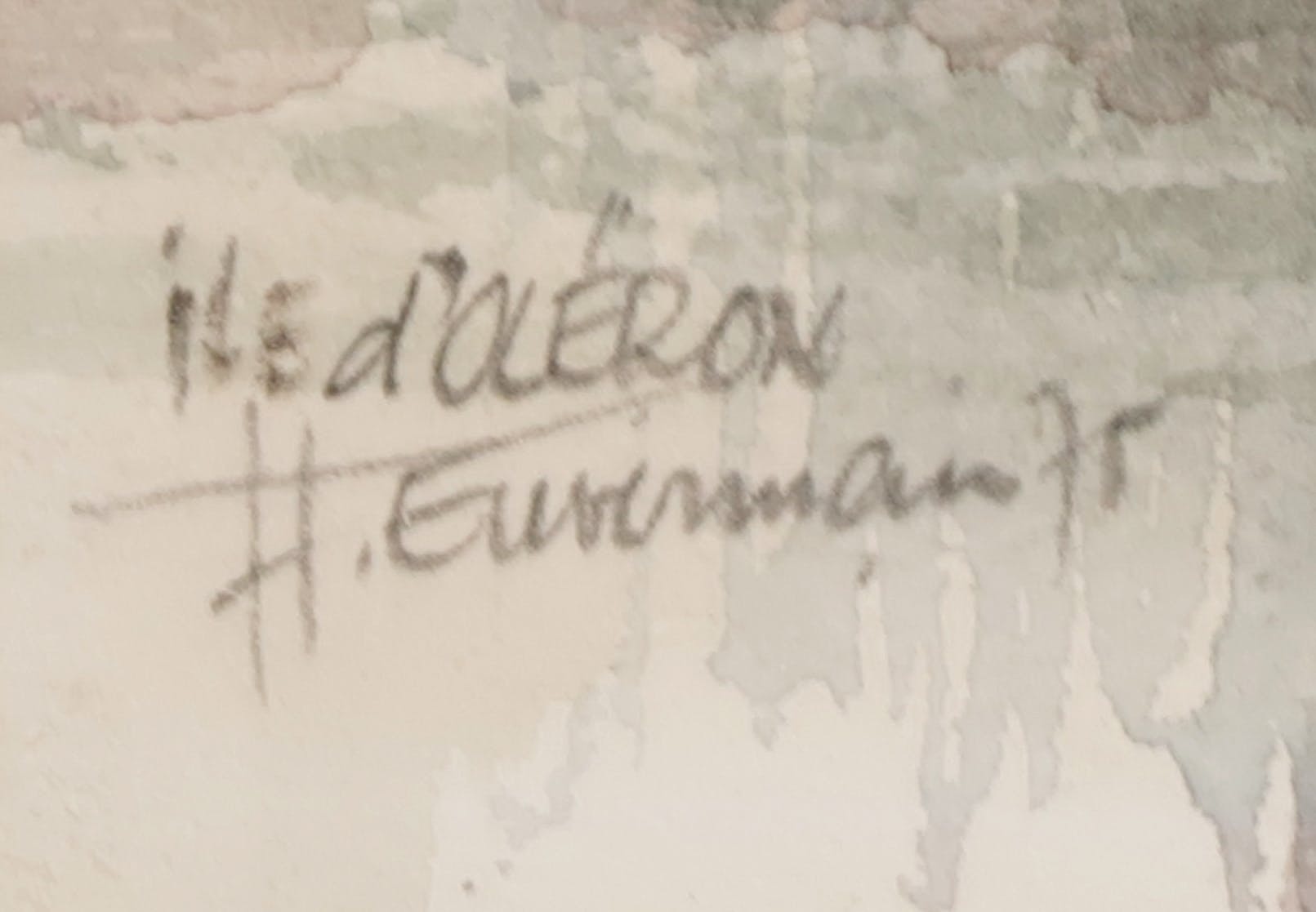 Hen Euverman - Aquarel, Ile d'Oléron kopen? Bied vanaf 1!