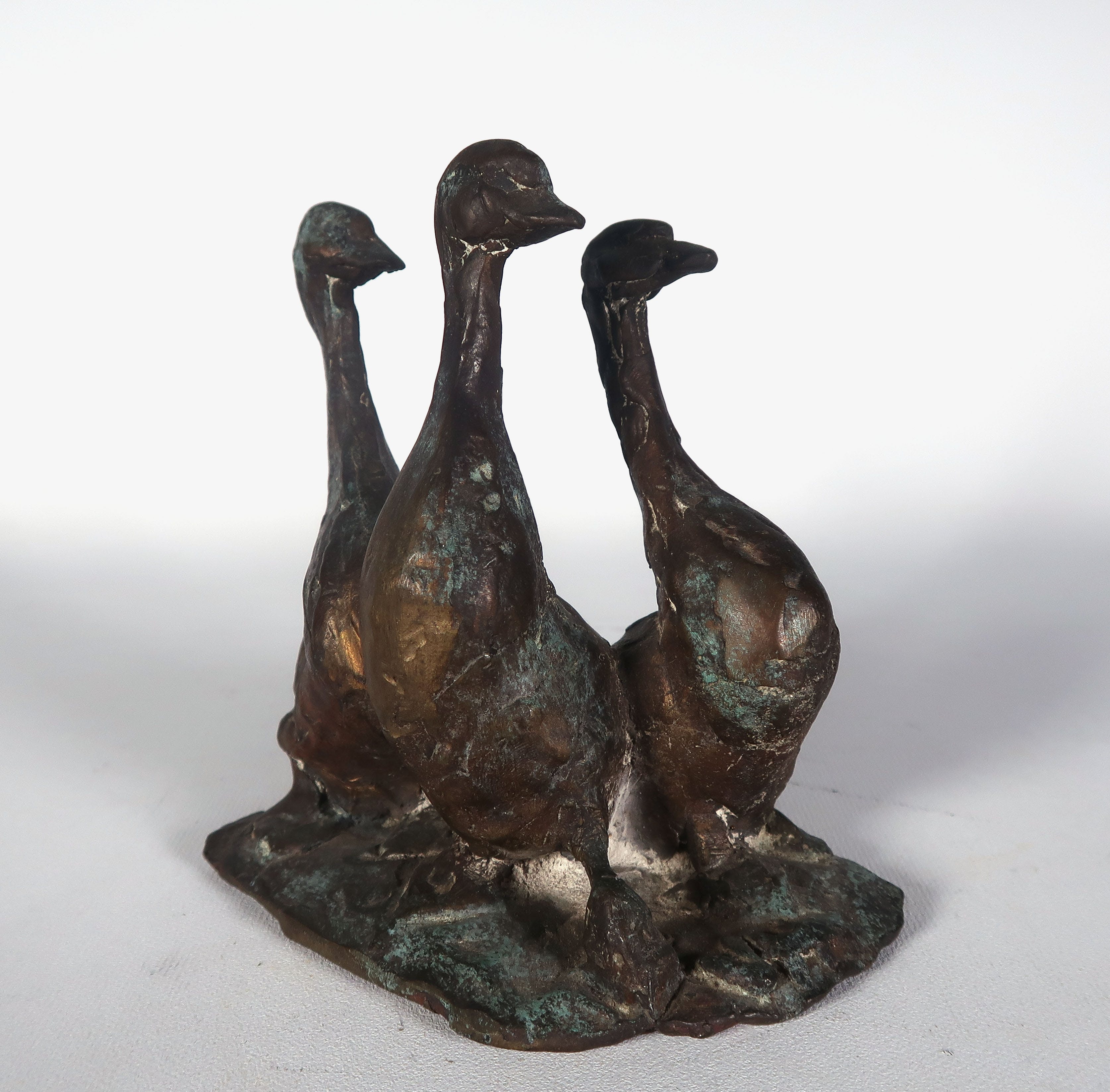 Vera de Haas - Brons, Gansjes II verkocht voor € 100!