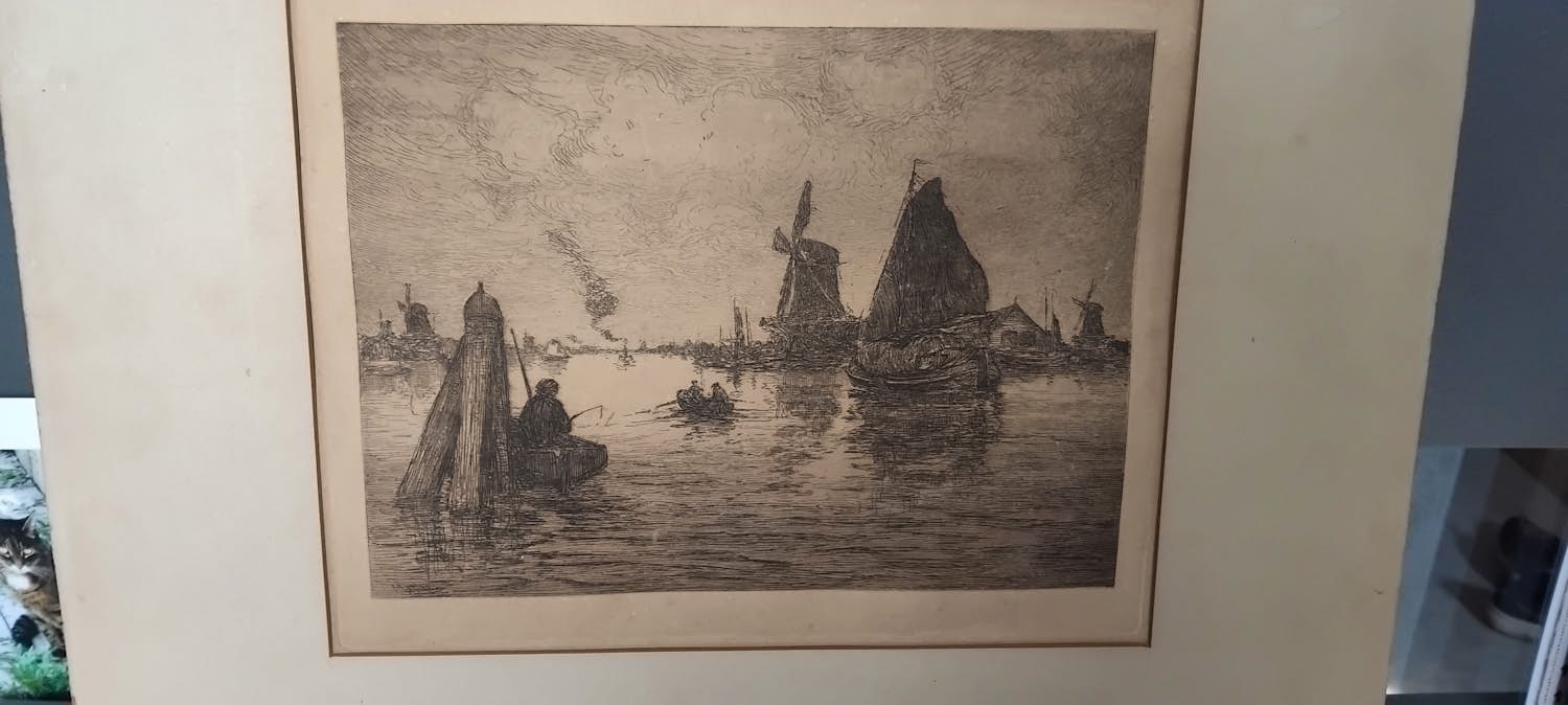 Oskar Paul Matthes - Nederlands riviergezicht kopen? Bied vanaf 45!