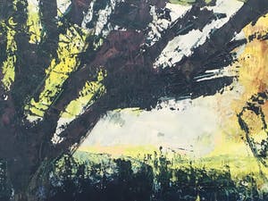 Berry Brugman - Olieverf op papier bevestigd op paneel, Avond in Schiermonnikoog - Ingelijst kopen? Bied vanaf 70!