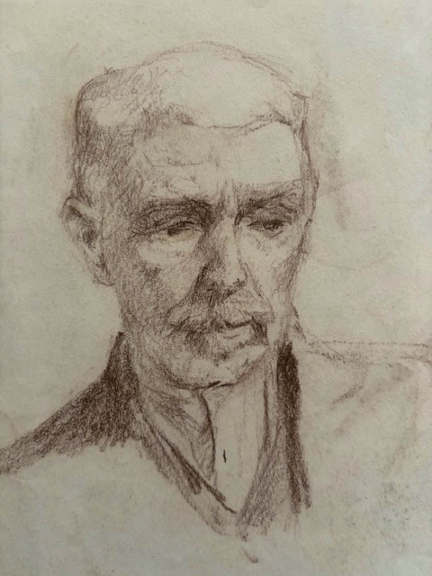 Albert Mulder - Albert BJ Mulder (1889-1987) - portret van een oudere man kopen? Bied vanaf 25!