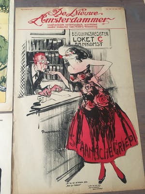 Piet van der Hem - Collectie van litho's voor De Nieuwe Amsterdammer 1915-1918 kopen? Bied vanaf 200!