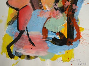 Peter Klashorst - Acrylverf op papier – Abstract 1 - 2016 kopen? Bied vanaf 35!